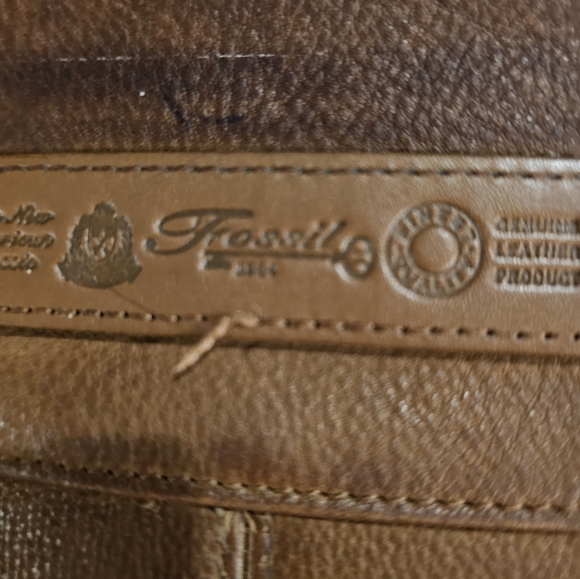 Fossil Brown Leather Shoulder Bag - Picture 3 of 7
